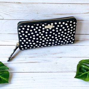 EUC Kate Spade Laurel Way Neds Musical Dots Wallet